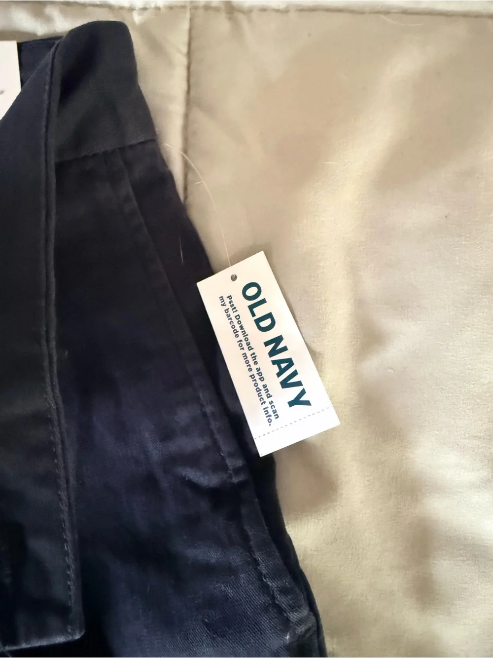 Old Navy Men's Dark Navy Flat-Front Chino Shorts